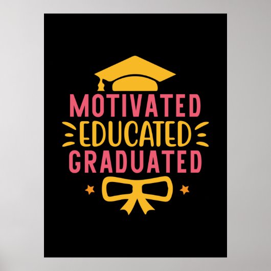 Poster Art | Diplômé motivé (Devant)