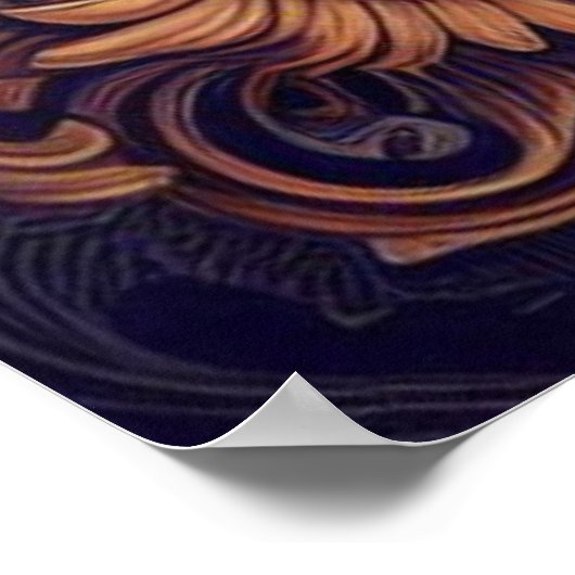 Poster Art Divin Blue Krishna (Coin)