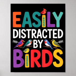 Poster Art d'oiseau pour hommes femmes enfant observation
