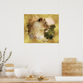 Poster *~* Art d'or céleste AP23 LIONESSE artistique (Cuisine)