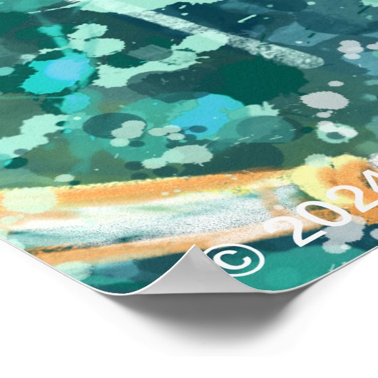 Poster Art Dragon d'eau (Coin)