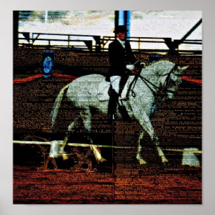 Poster Art Dressage