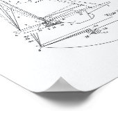 Poster Art du brevet de 1921 - Livre blanc (Coin)