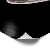 Poster Art du café plat blanc (Coin)