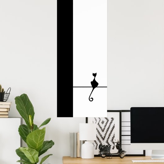 Poster Art du chat (Bureau à domicile)
