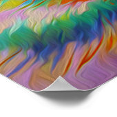 Poster Art du chat à fleurs vintage (Coin)