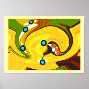 Poster Art du chemin d'or