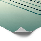 Poster Art du coucher de soleil en bambou (Coin)