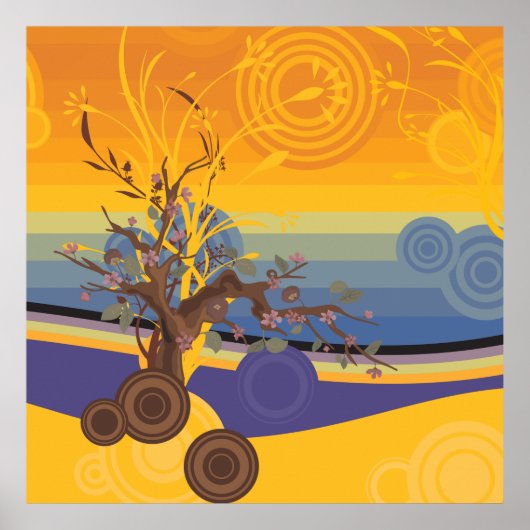 Poster Art du coucher du soleil (Devant)