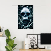 Poster Art du crâne gothique : Déplaisant Death Metal Sig (Bureau à domicile)