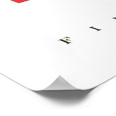 Poster Art du drapeau nautique de l'île Fire (Coin)