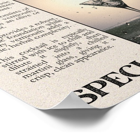 Poster Art du journal Martini (Coin)