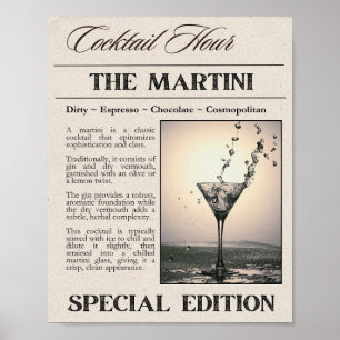 Poster Art du journal Martini