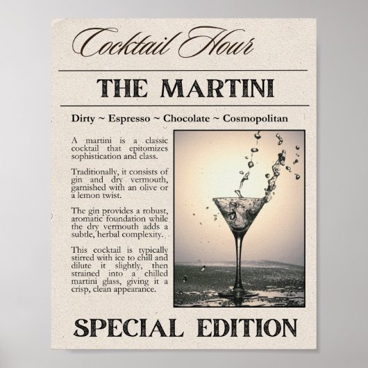 Poster Art du journal Martini (Devant)