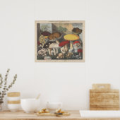 Poster Art du Journal scientifique du champignon vintage (Cuisine)