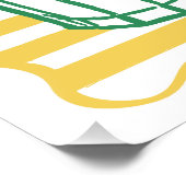 Poster Art du lait d'avoine coloré (Coin)