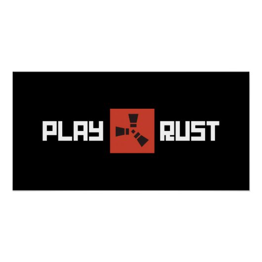 Poster Art du logo de Play Rust (Devant)