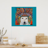 Poster Art du Loup Blanc (Cuisine)