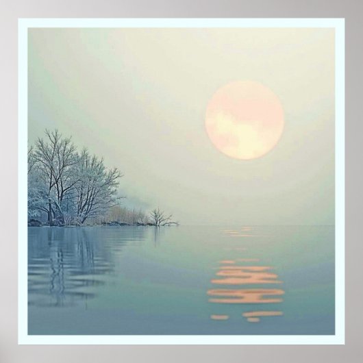Poster Art du matin d'hiver paisible (Devant)