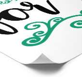 Poster art du mot à tarte (Coin)