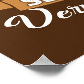 Poster Art du mot café amusant (Coin)