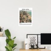 Poster Art du mur de Hong Kong (Bureau à domicile)