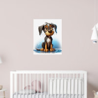 Art du mur des chiots