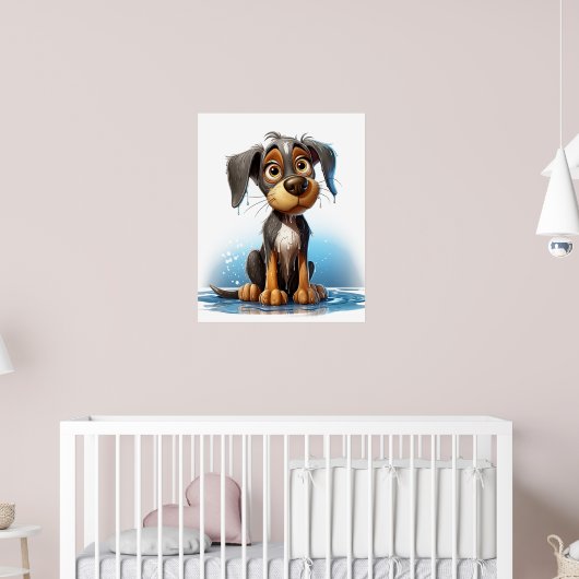Poster Art du mur des chiots (Pépinière 2)