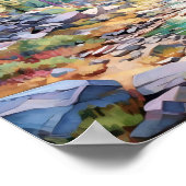 Poster Art du parc national Yosemite Imprimer (Coin)