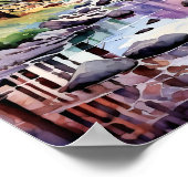 Poster Art du parc national Yosemite Imprimer (Coin)