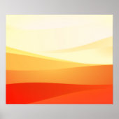 POSTER ART DU PAYSAGE ABSTRAIT RÉTRO MILIEU DU SIÈCLE (Devant)