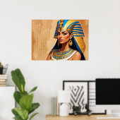 Poster Art du pharaon égyptien antique – Timeless Pharaon (Bureau à domicile)