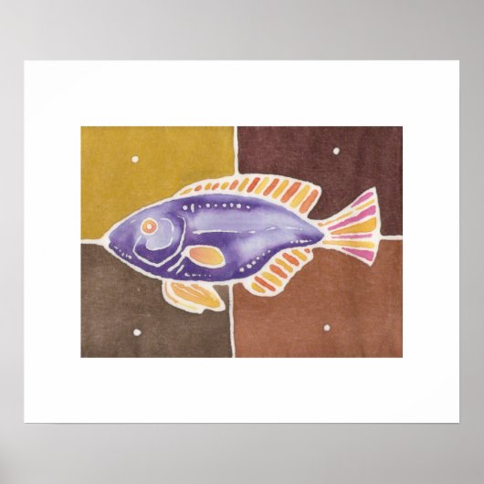 Poster art du poisson (Devant)