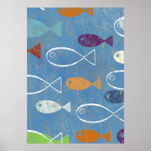 Poster Art du poisson chrétien (Devant)