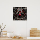 Poster Art du rubis métallique (Cuisine)