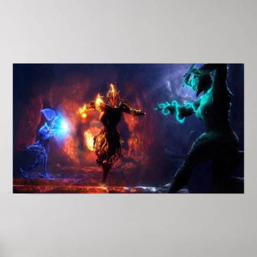 Poster Art du ventilateur Warframe (Devant)