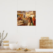 Poster Art du village indien du Rajasthan (Cuisine)