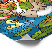 Poster Art du vitrail, Silly Goose Vitrail (Coin)