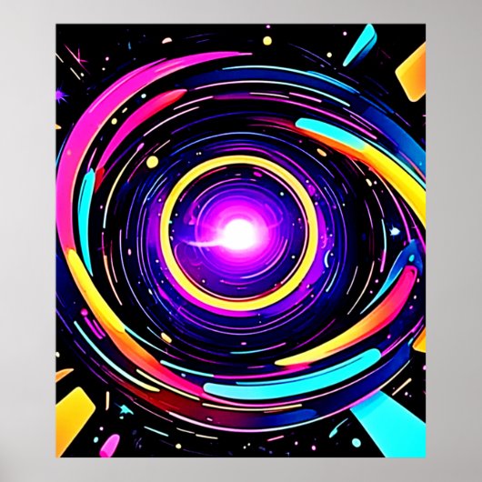 Poster Art du vortex chromatique (Devant)