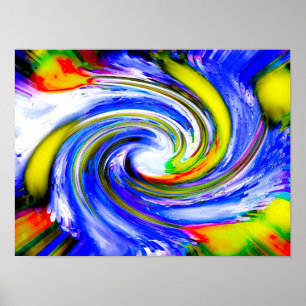 Poster art du voyage cosmique