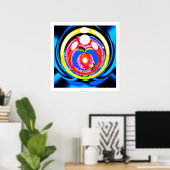 Poster Art du voyage mondial (Bureau à domicile)