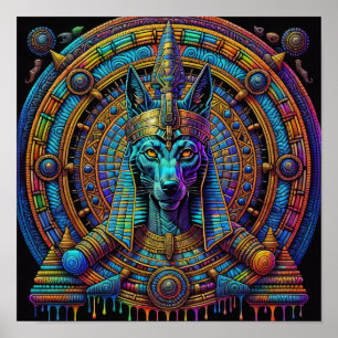 Poster Art égyptien Anubis