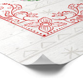 Poster Art Eléphant Boho Décoré (Coin)