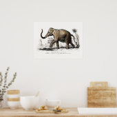 Poster Art Eléphant vintage par Charles D'Orbigny (Cuisine)