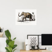 Poster Art Eléphant vintage par Charles D'Orbigny (Bureau à domicile)