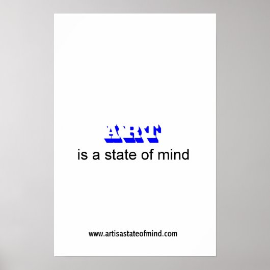 Poster ART est un état d'esprit (Devant)