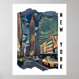Poster Art esthétique de New York