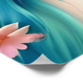 Poster Art éthéré | Belle Fée aux cheveux bleus (Coin)