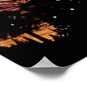 Poster Art Ethétique mystique avec arbres et ciel nocturn (Coin)