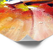 Poster Art Expressionniste de style Abstrait Peinture col (Coin)